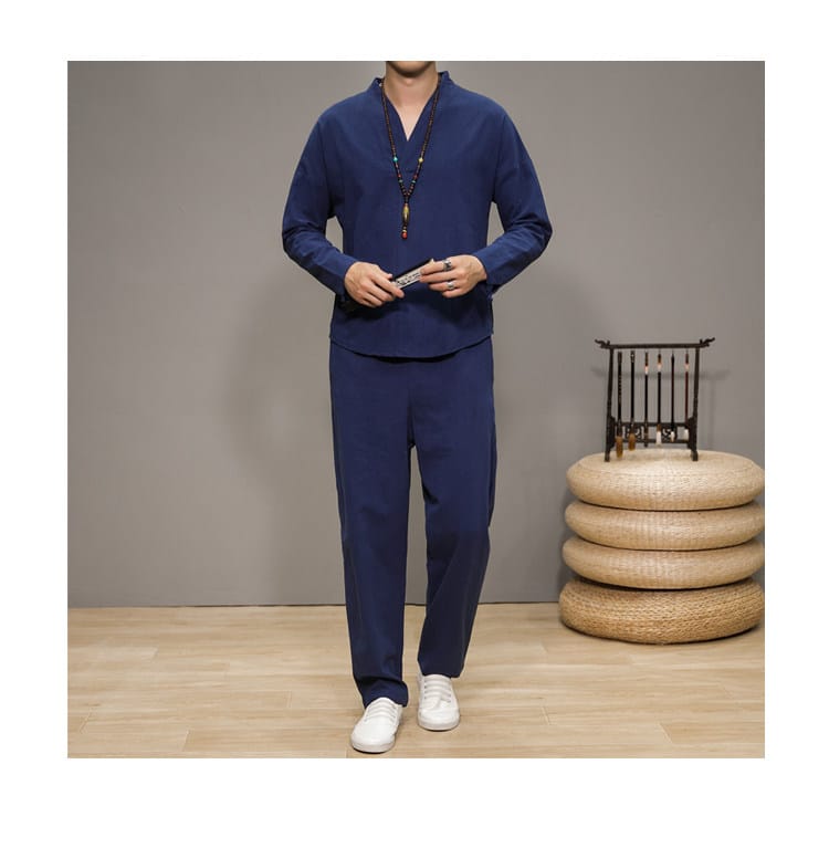 中国風のカジュアルスーツ