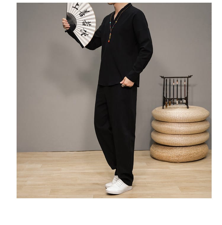 男性用のチャイナ服カットソースーツ