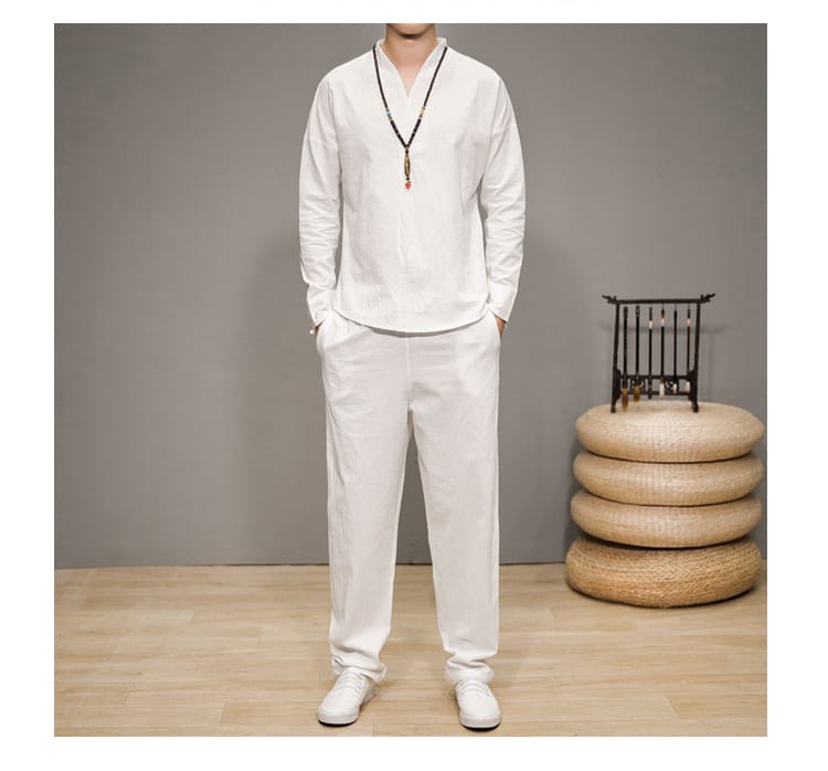 メンズのカットソースーツ