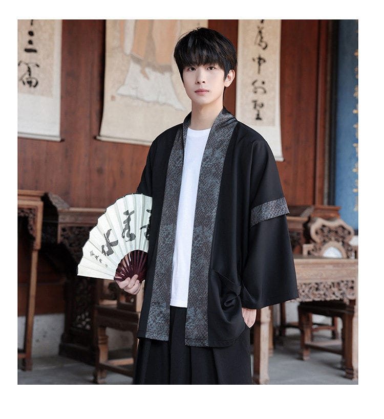 男性用の丈長中国服"