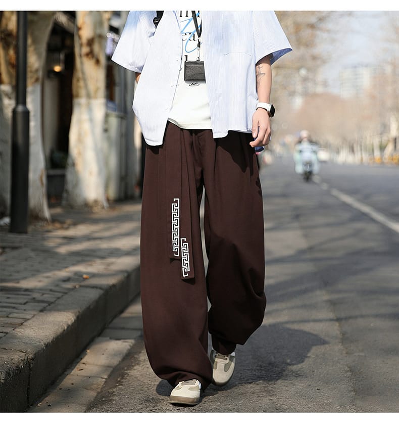 男性用のチャイナハーレムパンツ