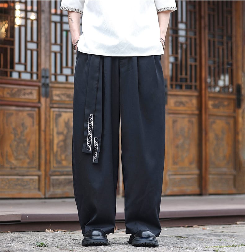 メンズのチャイナパンツ"