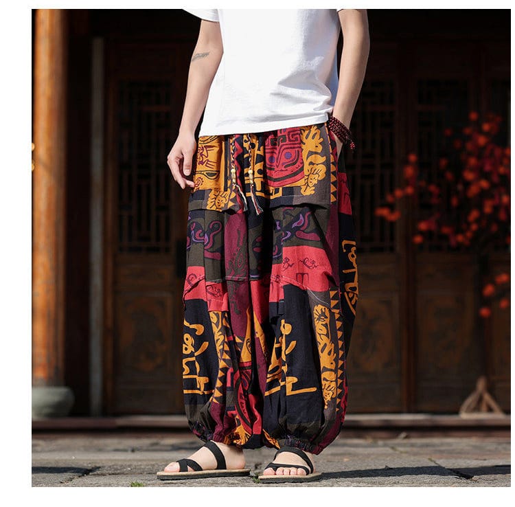 メンズのチャイナパンツ