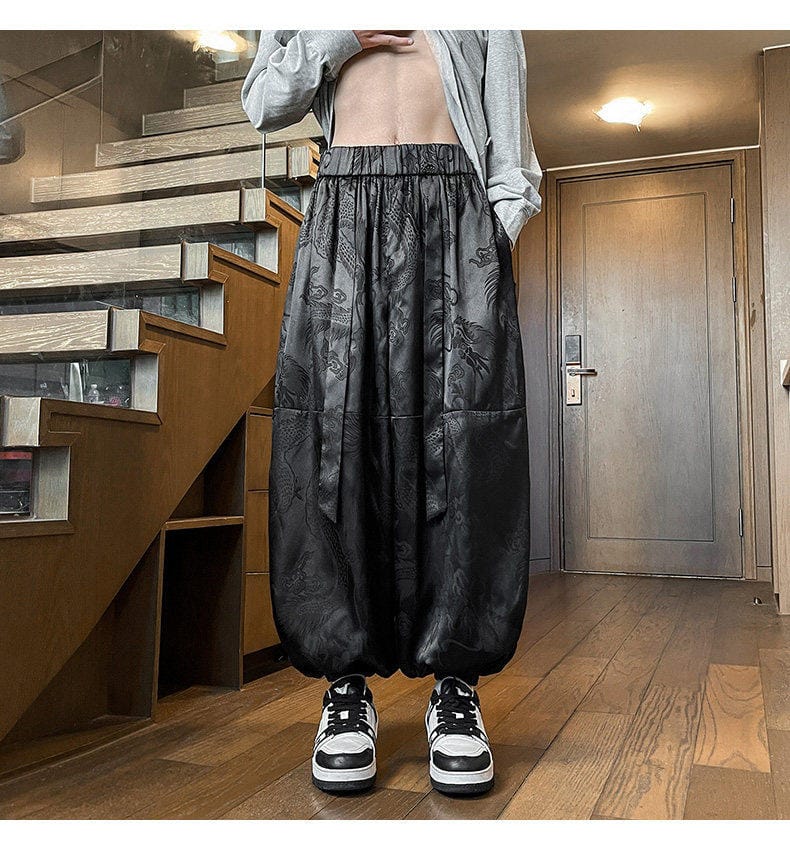 メンズのチャイナイージーパンツ