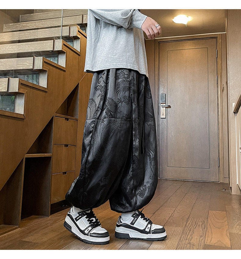 メンズの漢服バルーンパンツ