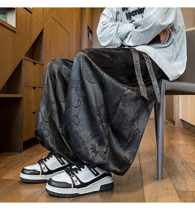 メンズのチャイナランタンパンツ